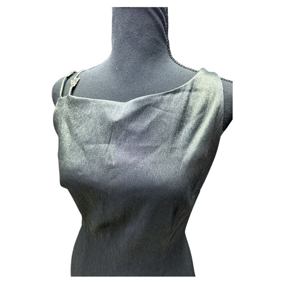 CDC Vintage Gray Silver Cocktail Dress Size 8 - Picture 2 of 11